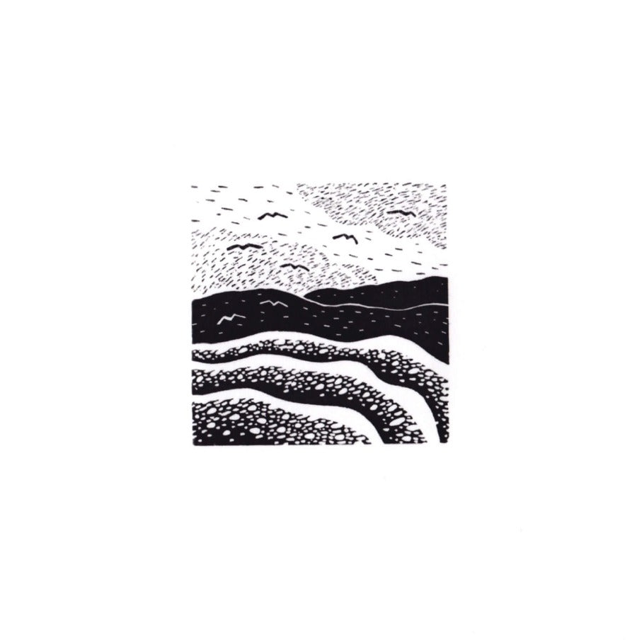 High Tide 2 by Jay Caskie | Contemporary Wood Engraving for sale at The Biscuit Factory Newcastle 