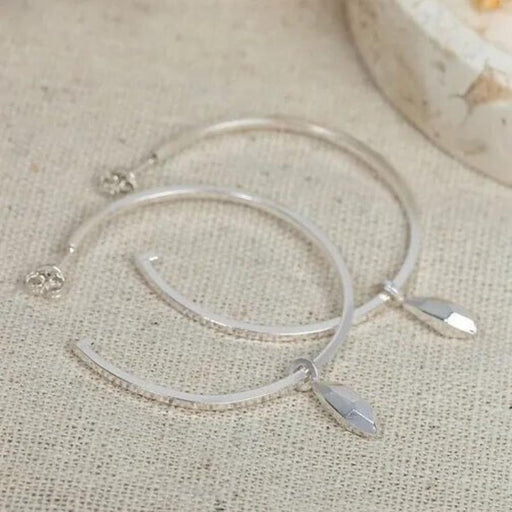 Large Nova Hoops - Silver by Elin Horgan | Contemporary Minimalist Jewellery for sale at The Biscuit Factory 