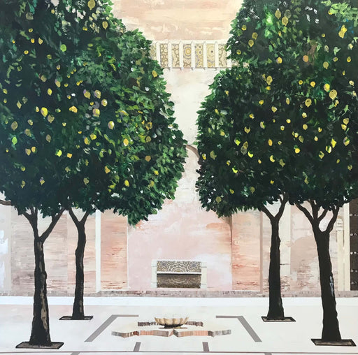 Lemon Trees by Judith Appleby | Contemporary Painting for sale at The Biscuit Factory Newcastle 