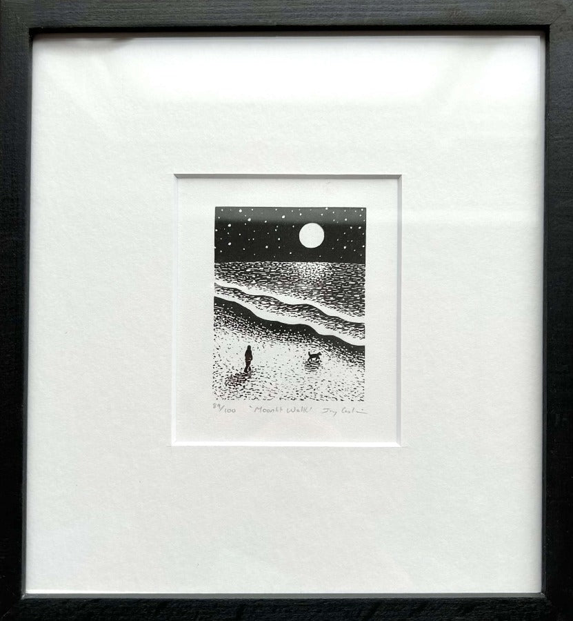 Moonlit Walk by Jay Caskie | Limited edition print for sale at The Biscuit Factory Newcastle