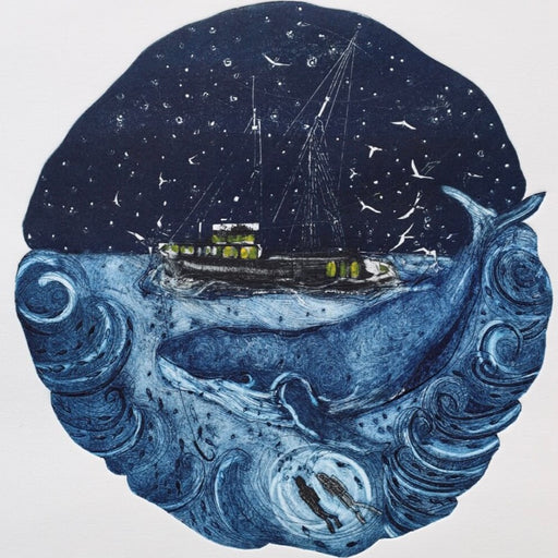 Night Fishing by Susan Davies | Limited edition print for sale at The Biscuit Factory 