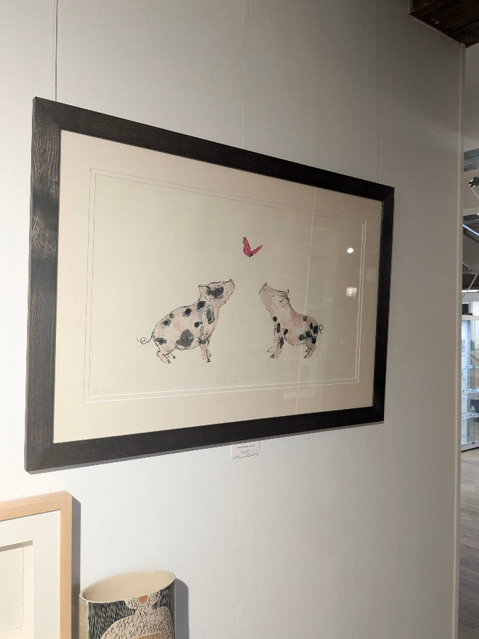 Rosa and Scarlet by Catherine Rayner | Limited edition screen print for sale at The Biscuit Factory Newcastle 