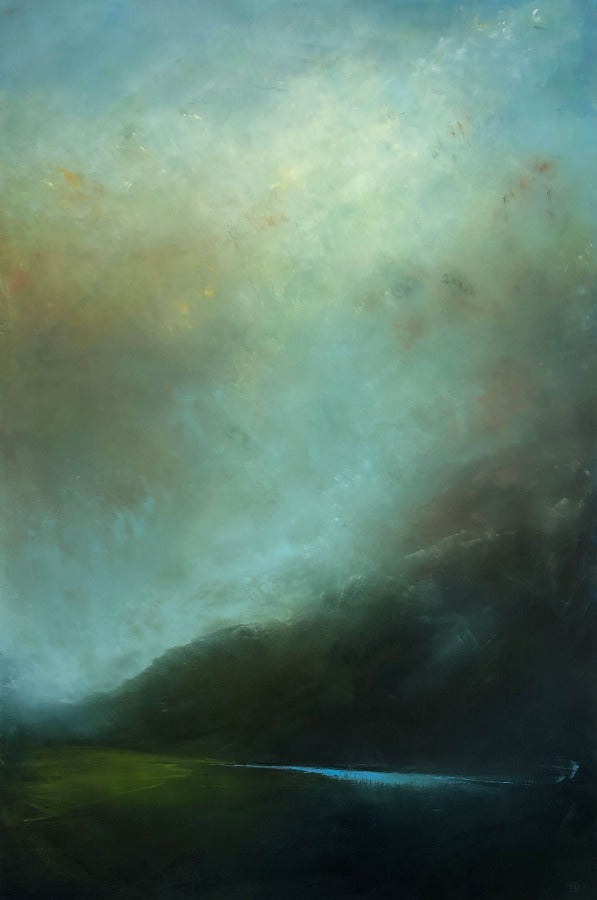 Shifting Light by Paula Dunn | Contemporary Landscape painting for sale at The Biscuit Factory Newcastle