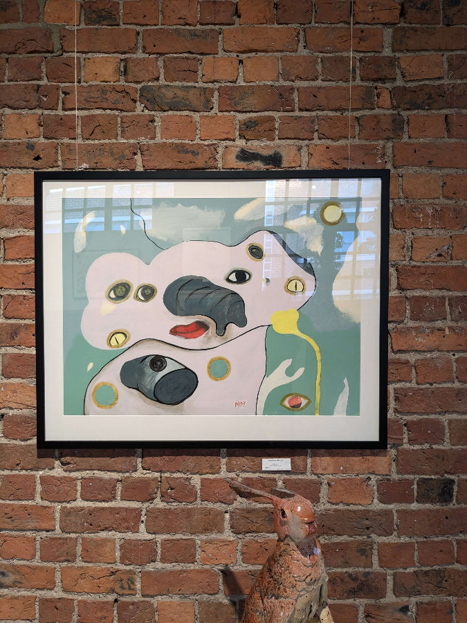 Something Different by Mike Moor | Framed drawing for sale at The Biscuit Factory Newcastle 