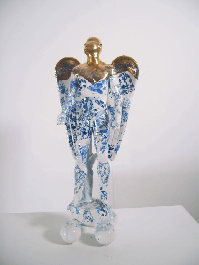 Standing Angel by Pierre Williams | Contemporary Sculpture for sale at The Biscuit Factory Newcastle 