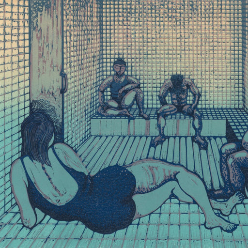 Steam Room by Anupa Gardner | Contemporary Prints for sale at The Biscuit Factory Newcatle 