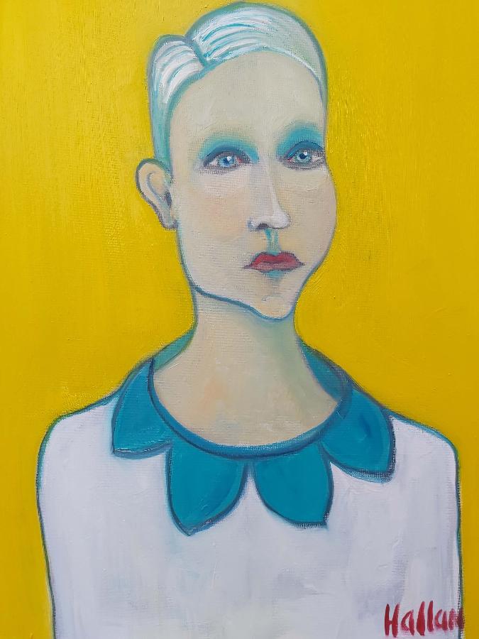 The Strong Woman by Peter Hallam | Contemporary Painting for sale at The Biscuit Factory Newcastle 