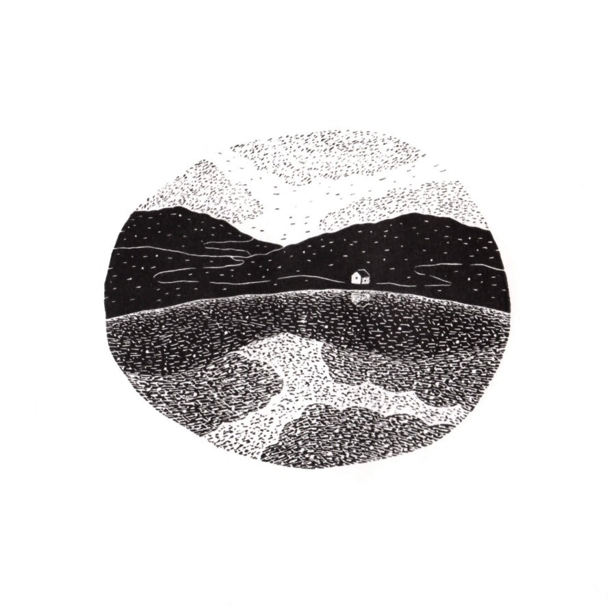 Waters Edge 4 by Jay Caskie | Contemporary Wood Engraving for sale at The Biscuit Factory Newcastle 