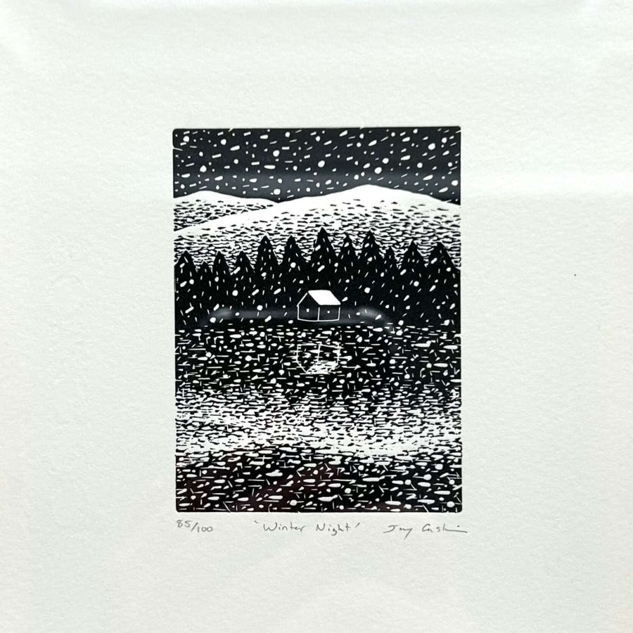 Winter Night by Jay Caskies  | Limited Edition Print for sale at The Biscuit Factory Newcastle 