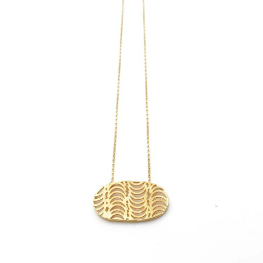 Buy 'Cadence Pendant (Gold)' handmade jewellery by Caitlin Hegney at The Biscuit Factory, Newcastle upon Tyne.